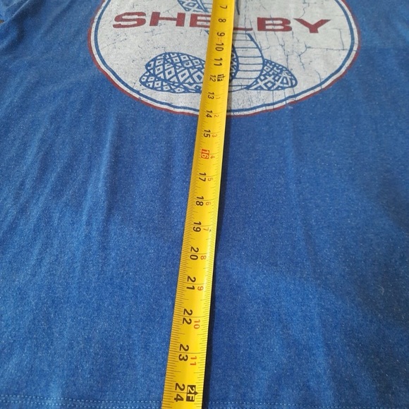 Shelby Cobra T-Shirt Men Sz Large Blue Short Sleeve Cotton American Muscle Car - Picture 6 of 6